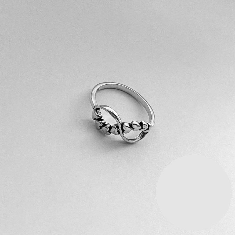 Heart Vine Infinity Ring