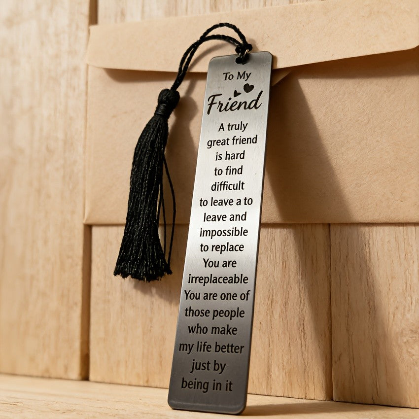 To My Friend Engraved Bookmark