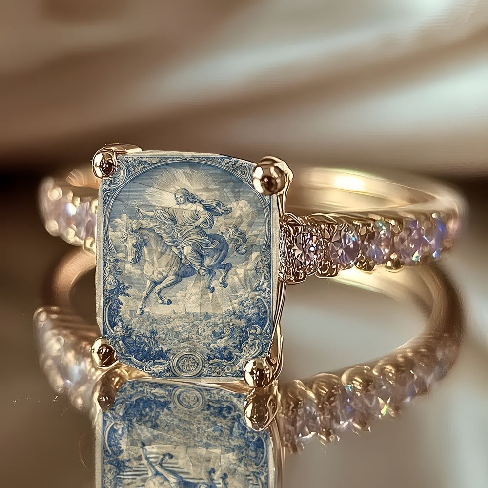 Blue Rider Square Ring