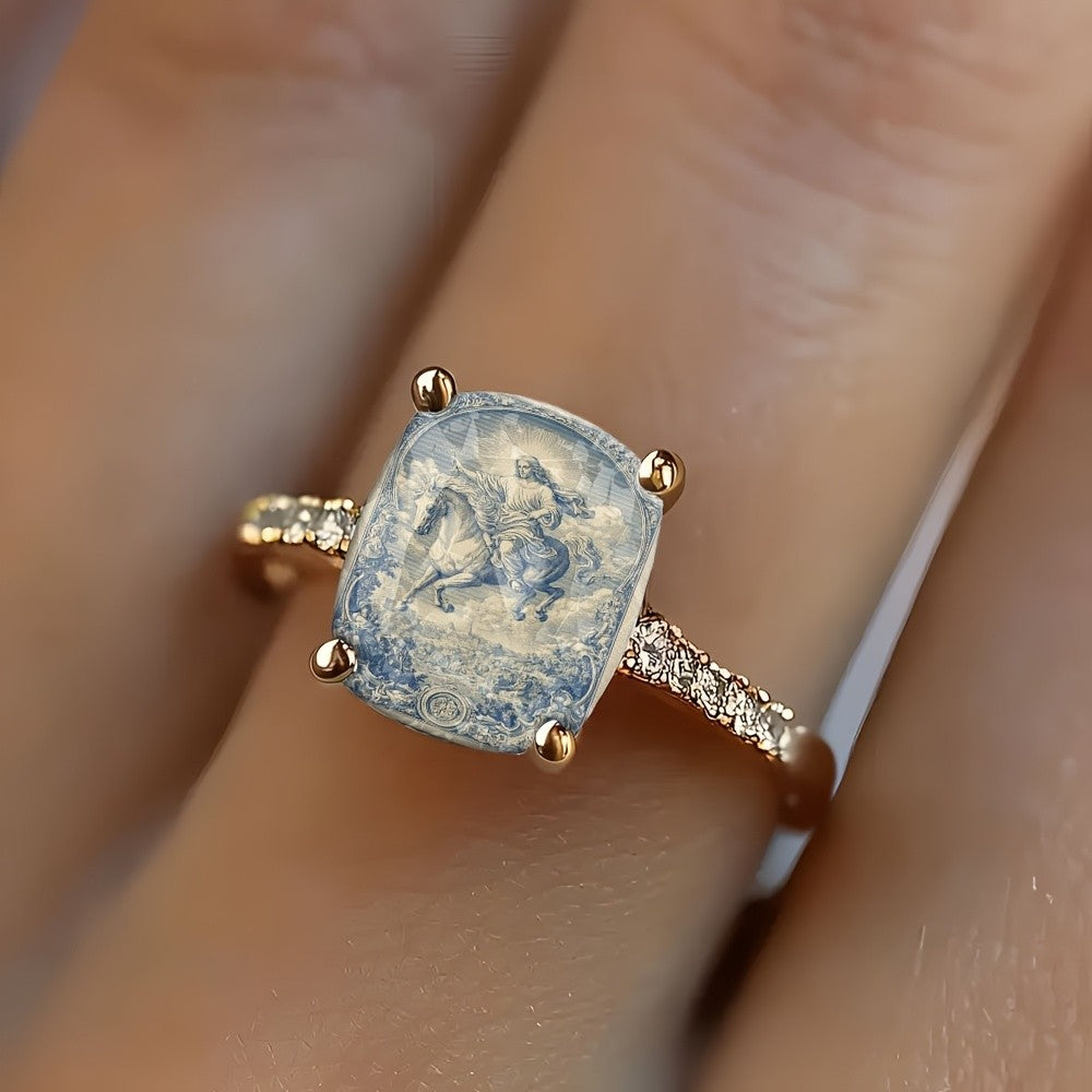 Blue Rider Square Ring