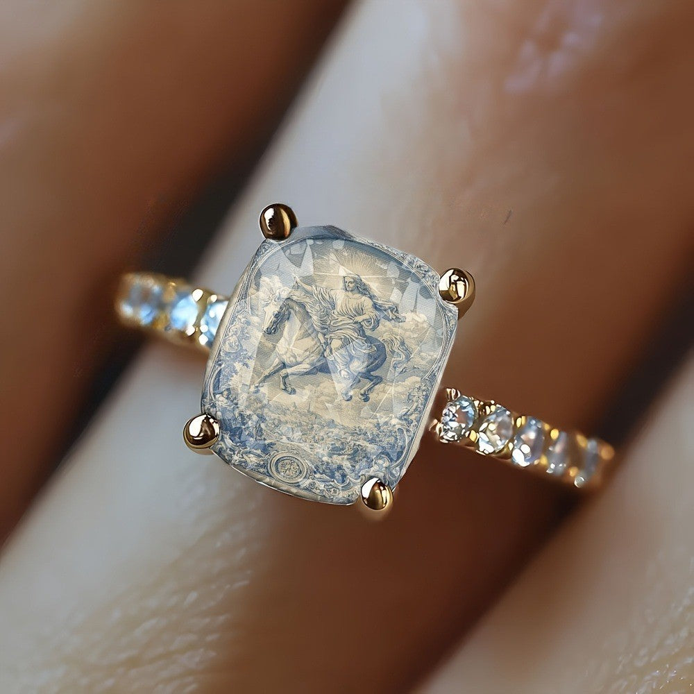 Blue Rider Square Ring