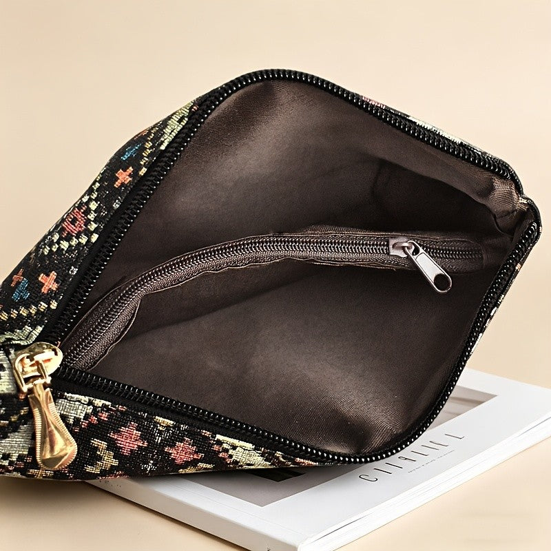 Green Geometric Wristlet