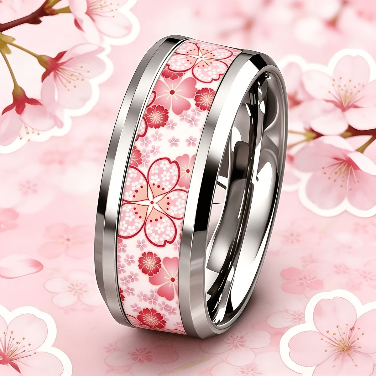Cherry Blossom Floral Ring