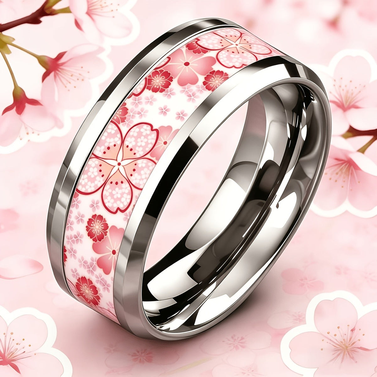 Cherry Blossom Floral Ring
