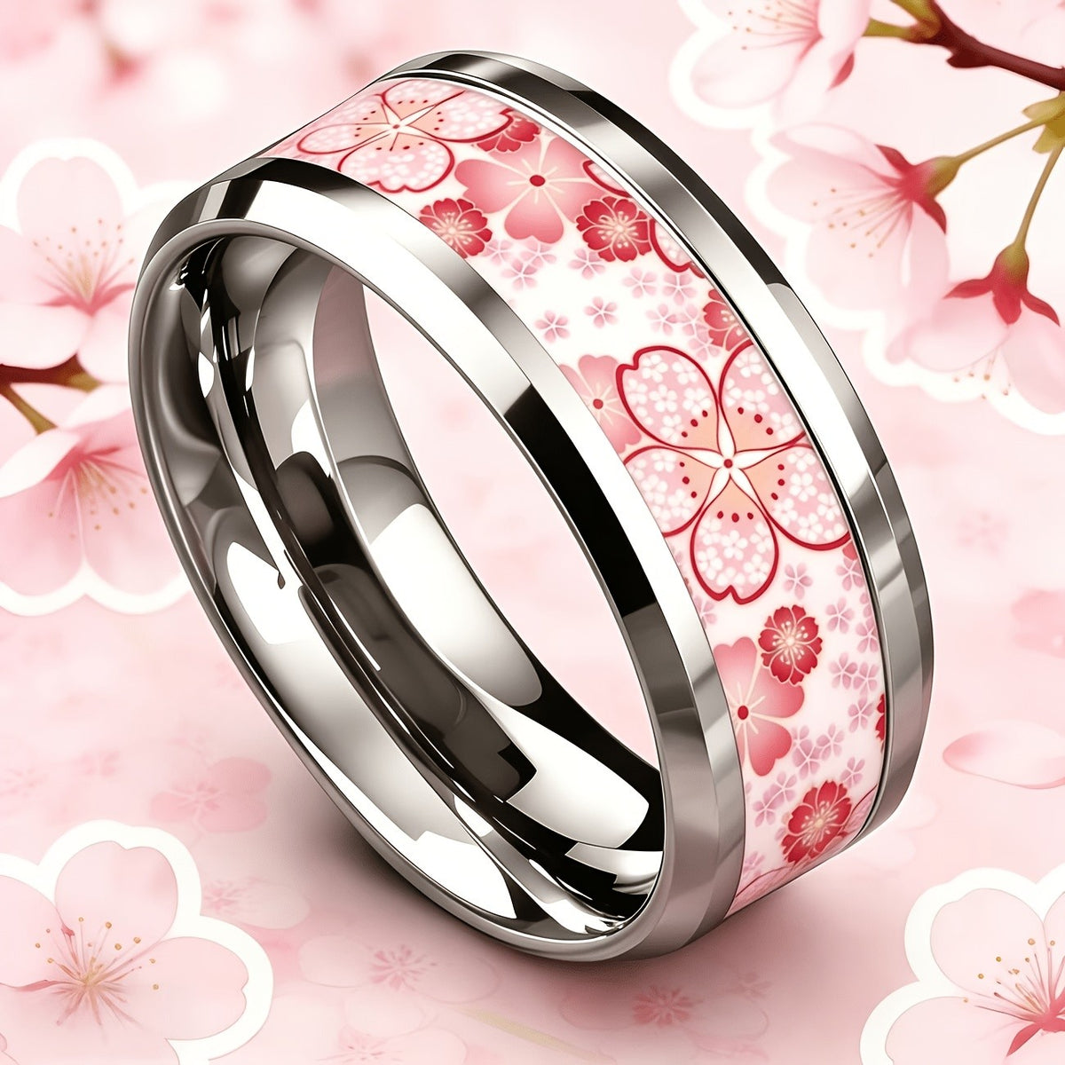Cherry Blossom Floral Ring