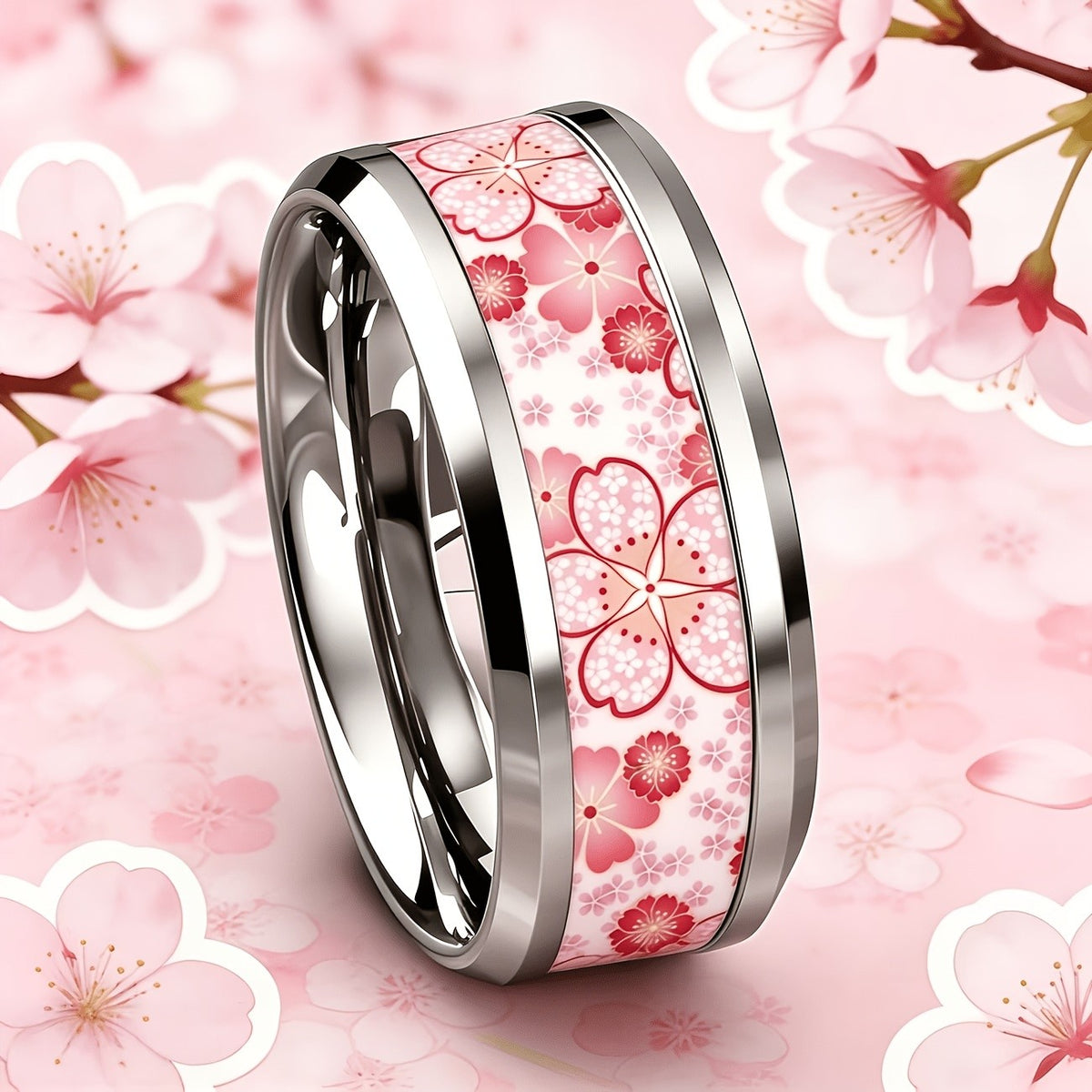 Cherry Blossom Floral Ring