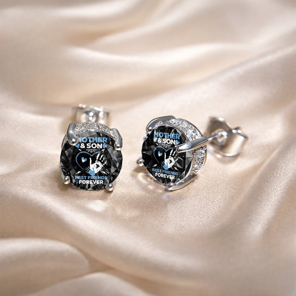 Mother & Son Handprint Earrings