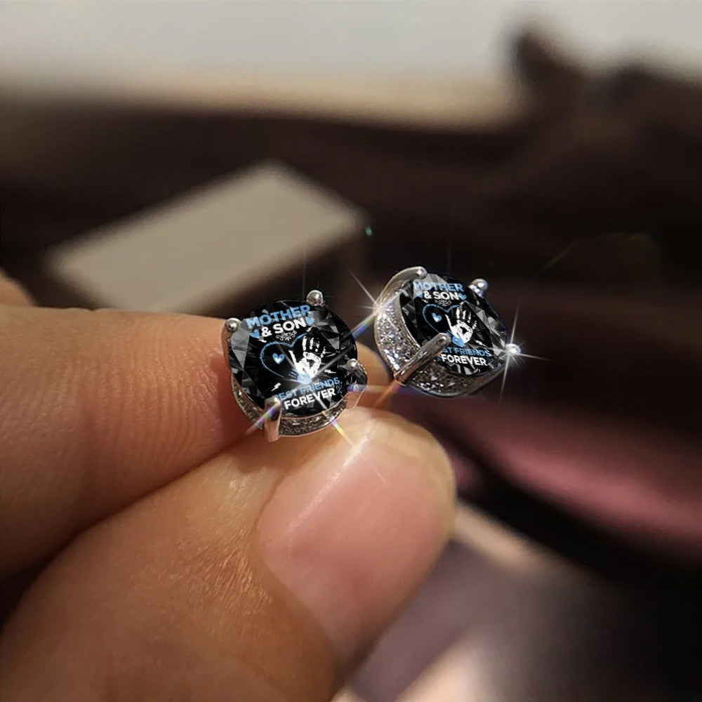 Mother & Son Handprint Earrings