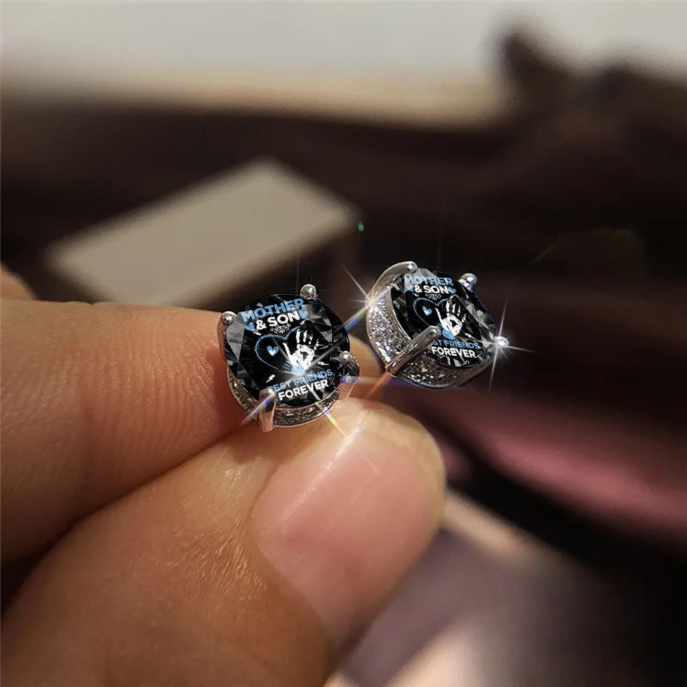Mother & Son Handprint Earrings