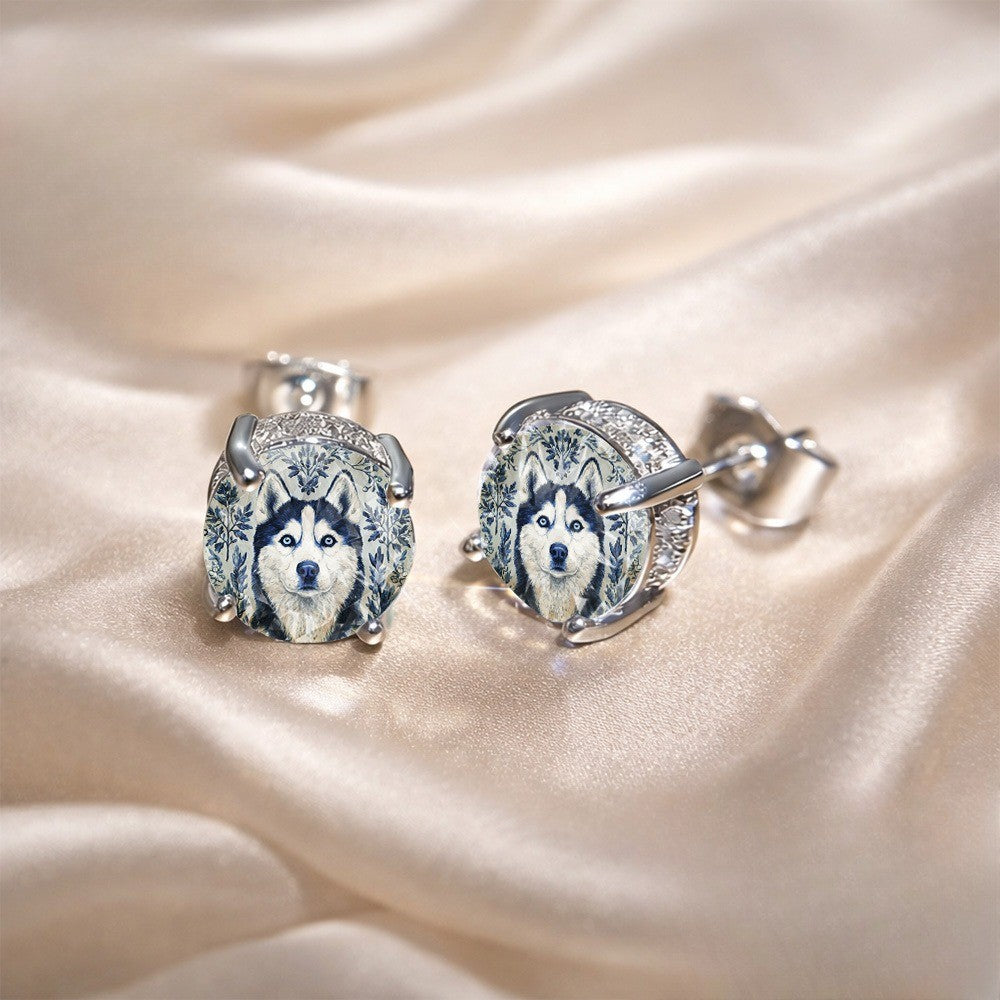 Floral Husky Stud Earrings