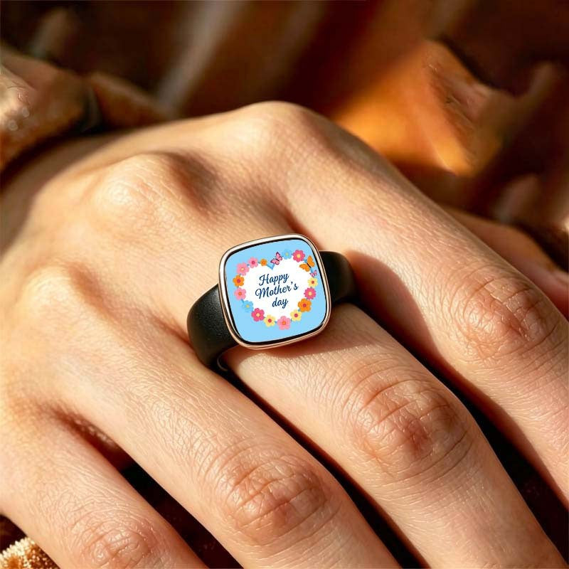 Floral Mother's Day Square Ring