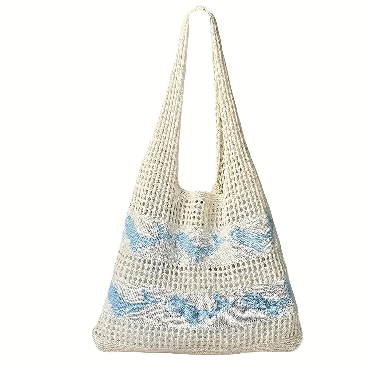 Whale Knit Tote Bag