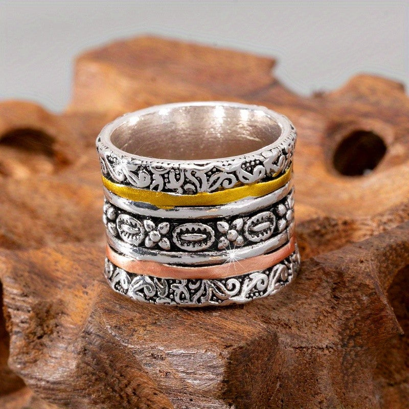 Carved Multi-Band Ring