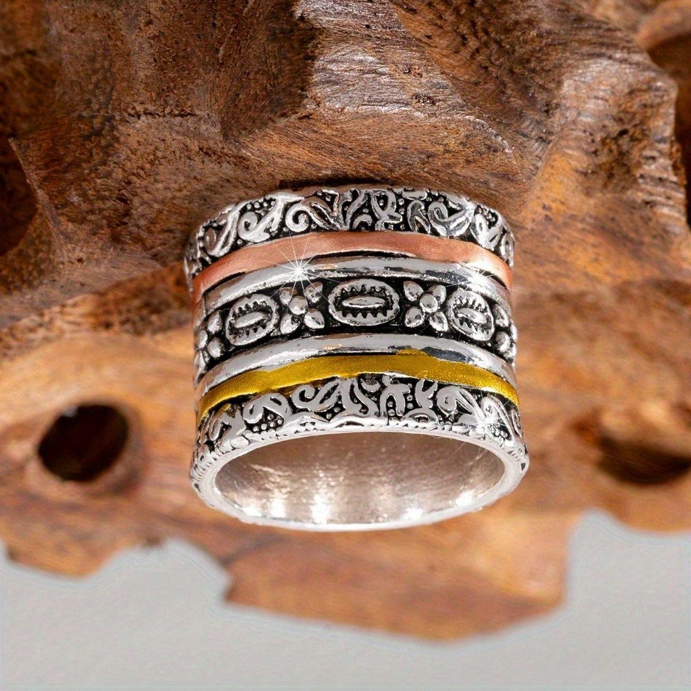 Carved Multi-Band Ring