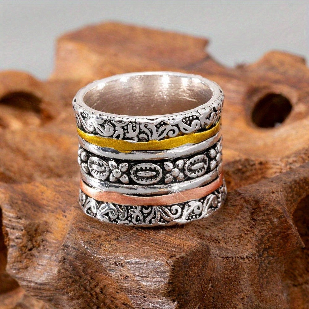 Carved Multi-Band Ring