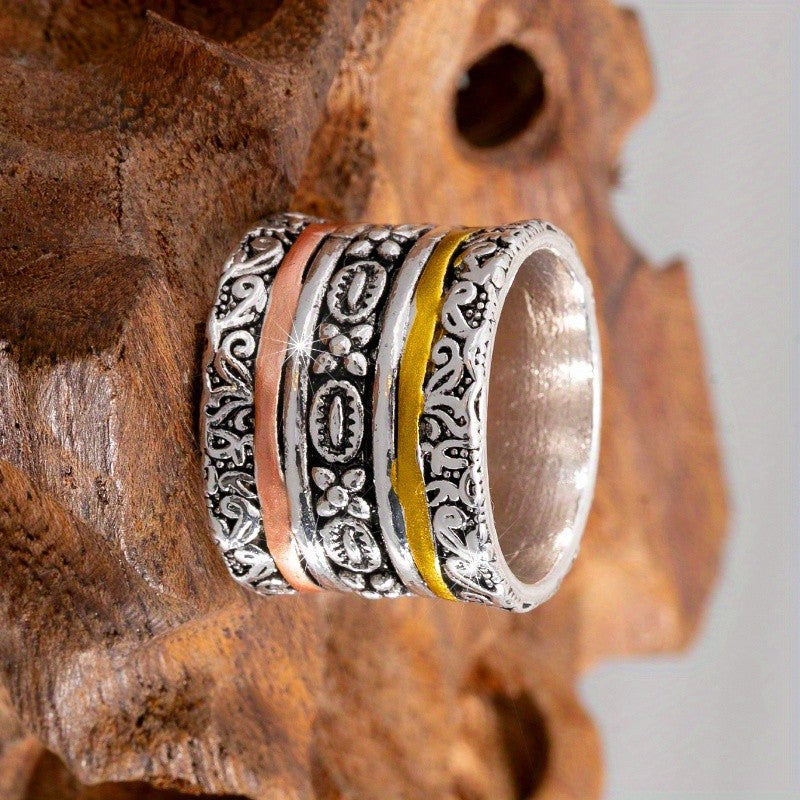 Carved Multi-Band Ring