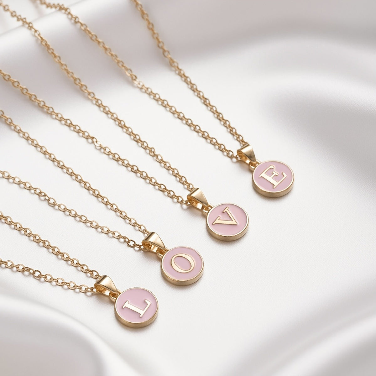 Enamel Love Letter Necklace