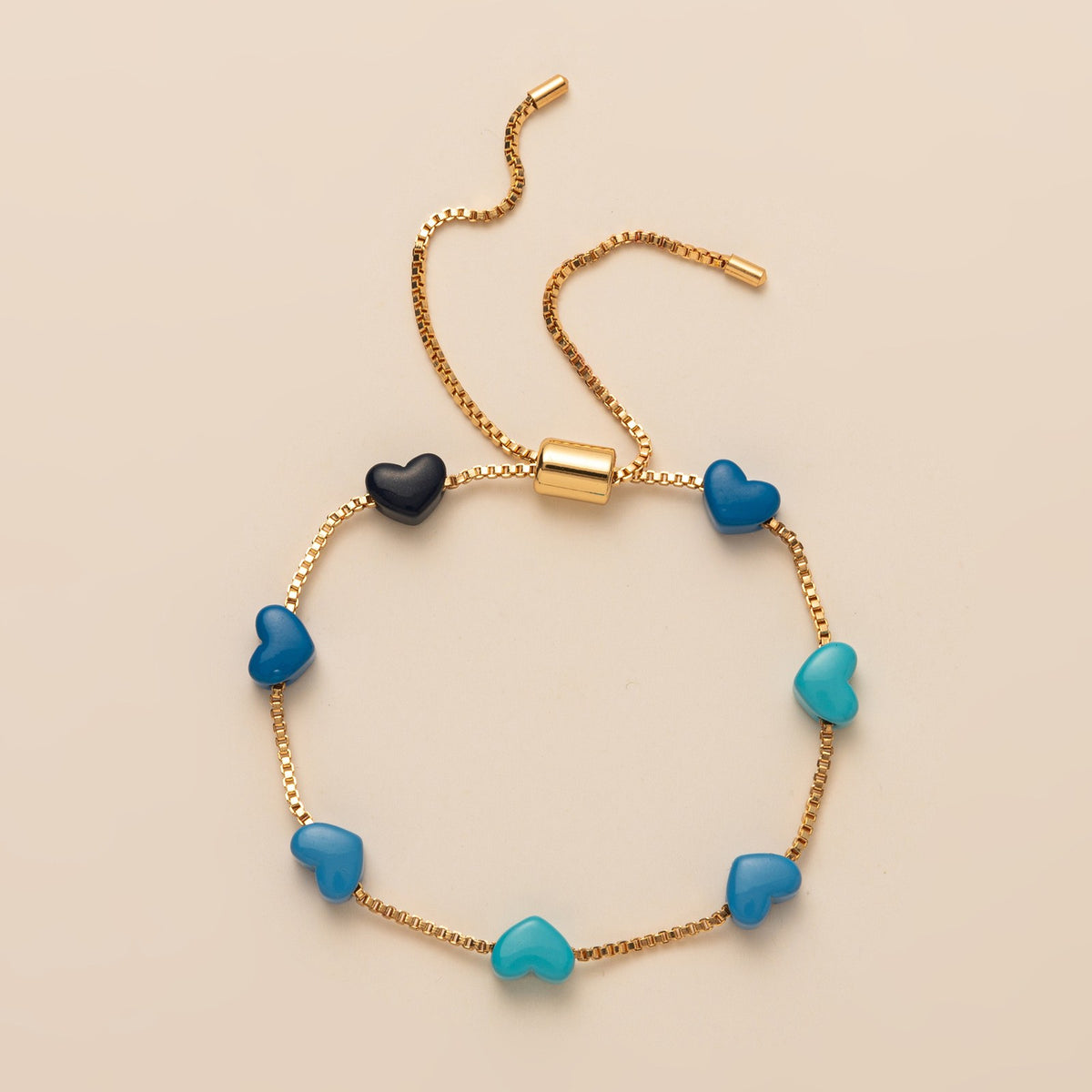 Gradient Heart Adjustable Bracelet