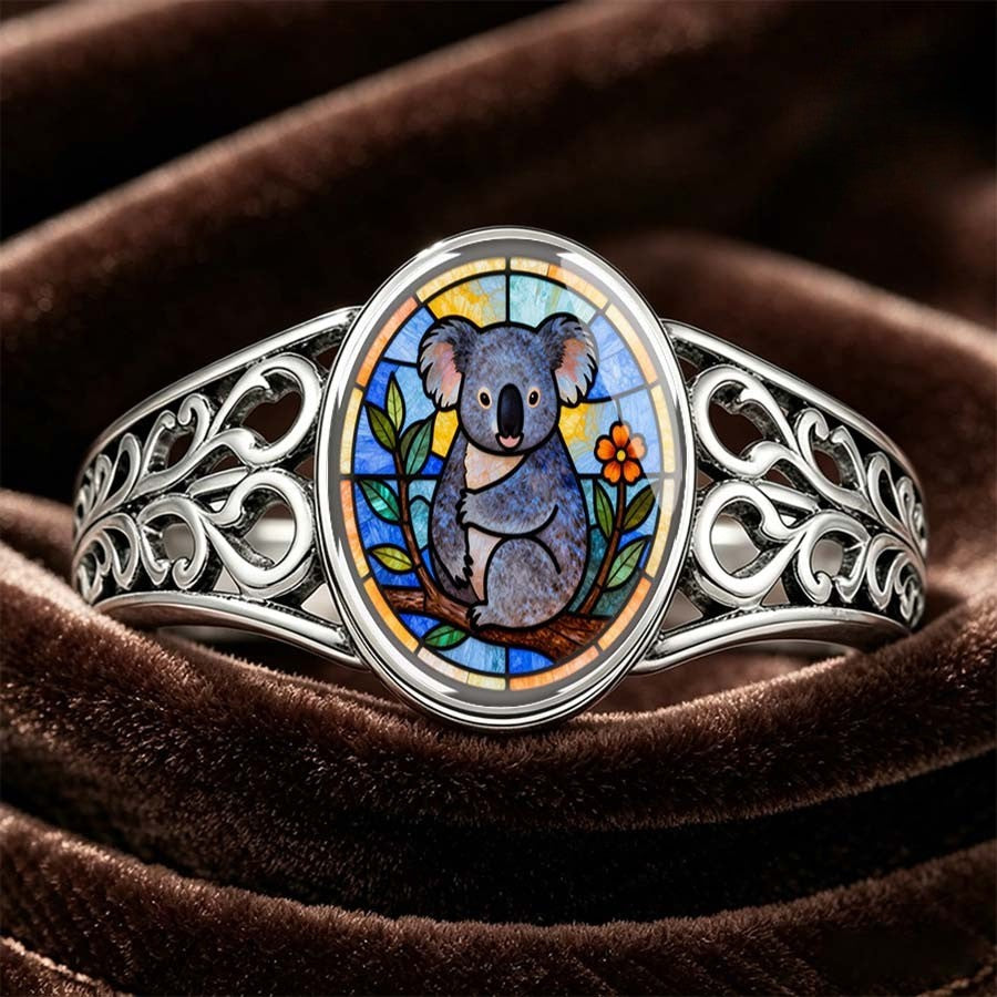 Koala Filigree Oval Ring