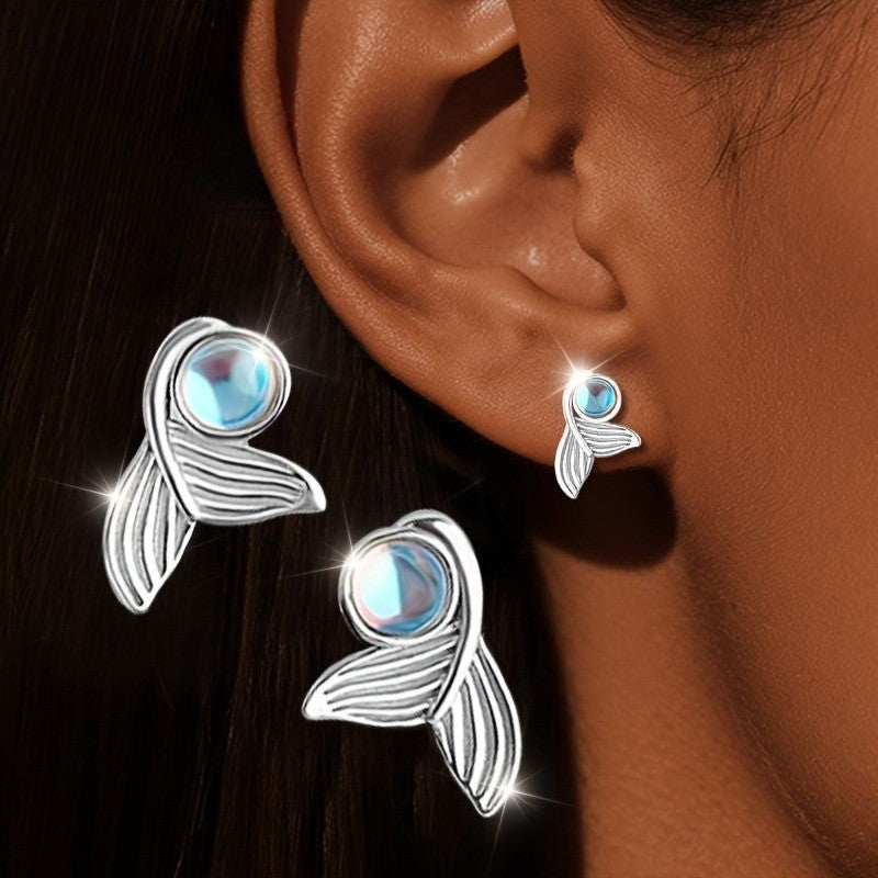 Crystal Fishtail Earrings