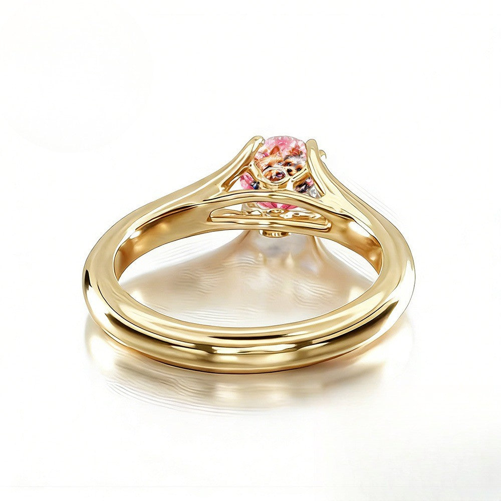 Yorkshire Terrier Heart Ring