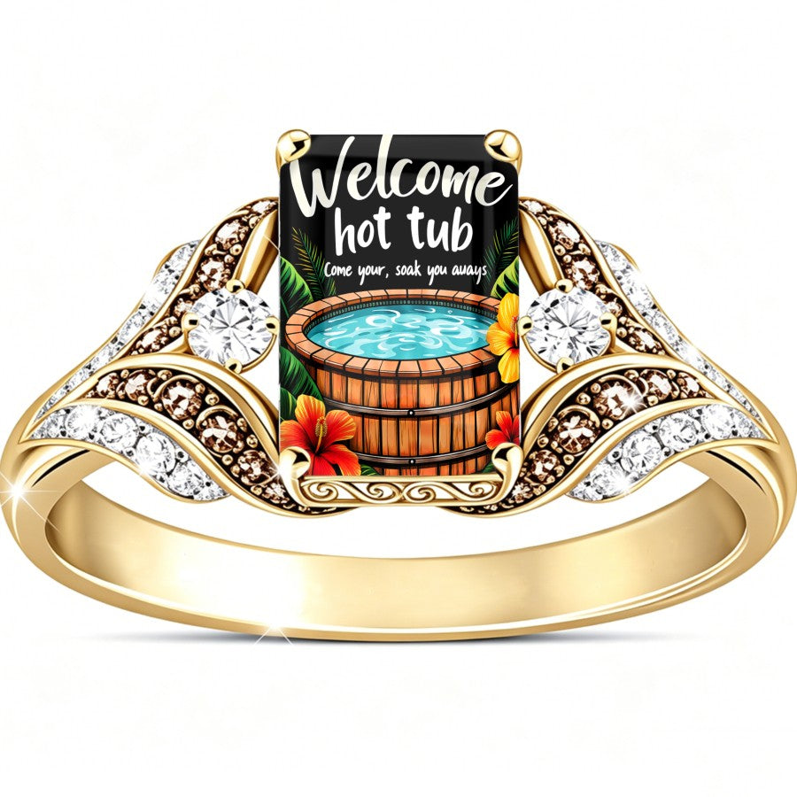 Tropical Hot Tub Square Ring