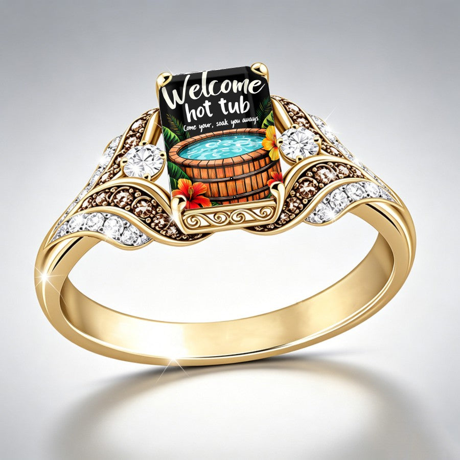 Tropical Hot Tub Square Ring