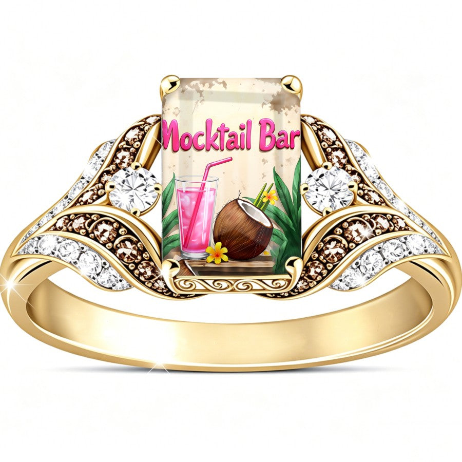 Tropical Mocktail Square Ring