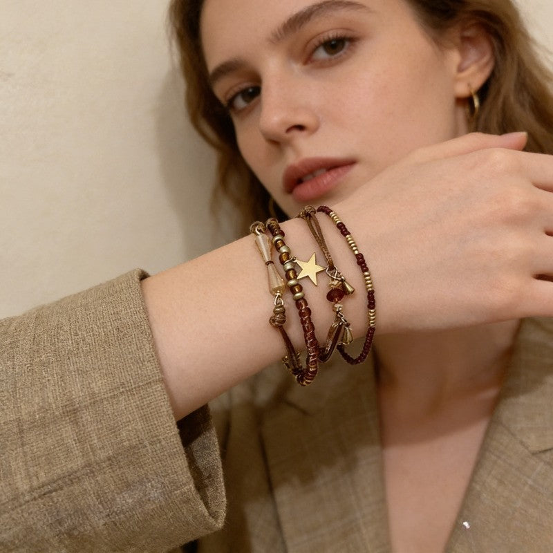 Bohemian Star Bead Bracelet Set