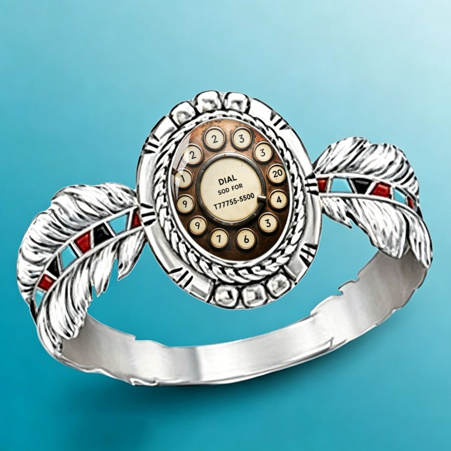 Rotary Dial Feather Ring