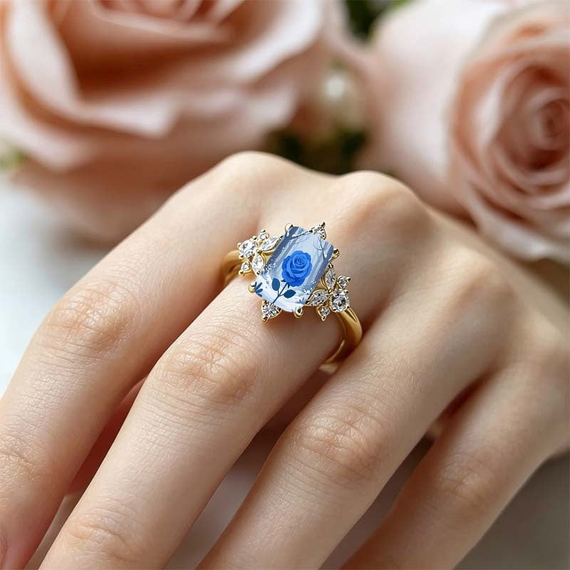 Blue Rose Forest Ring