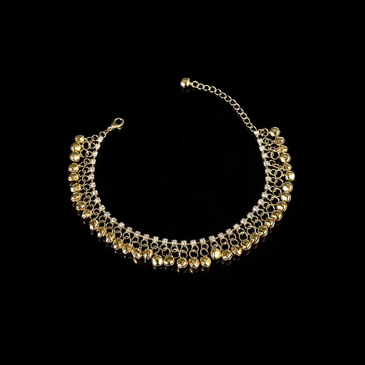Crystal Bell Anklet