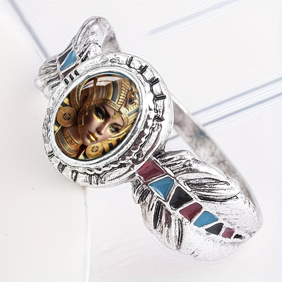Egyptian Portrait Oval Ring