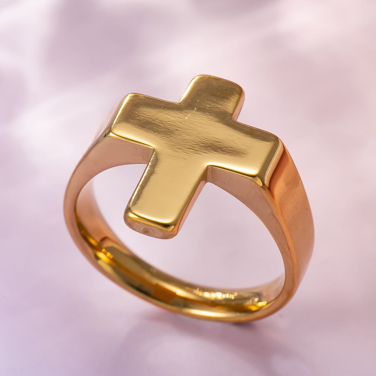 Bold Cross Ring