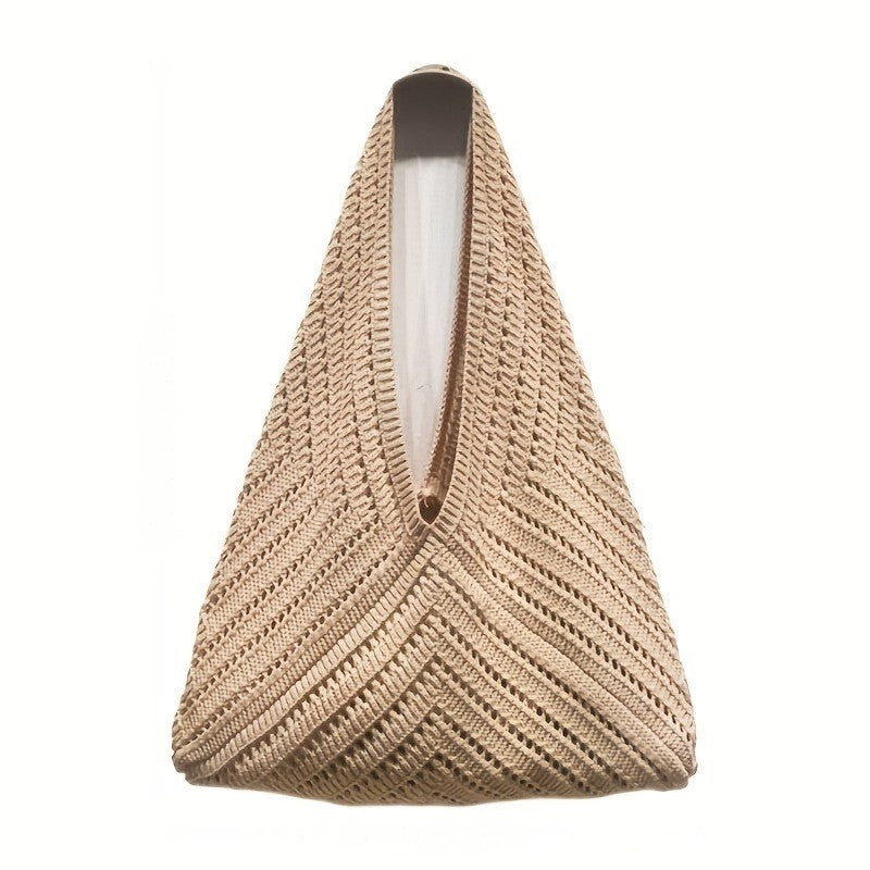 Woven Triangle Tote Bag
