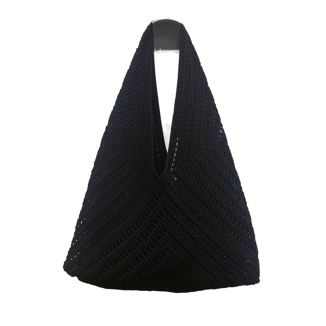 Woven Triangle Tote Bag