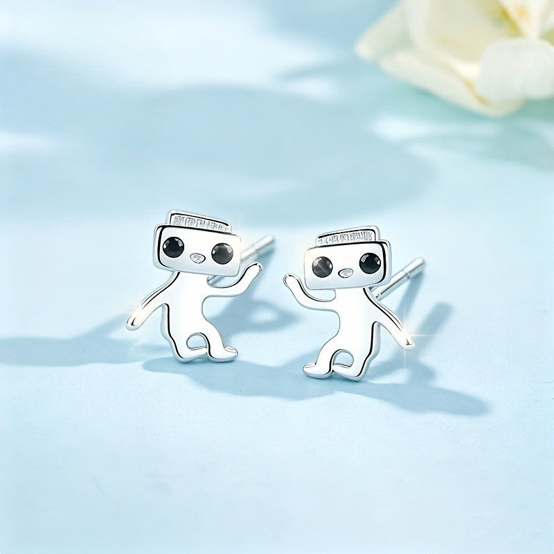Robot Stud Earrings