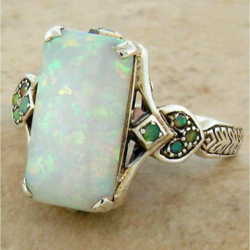 Iridescent Stone Vintage Ring