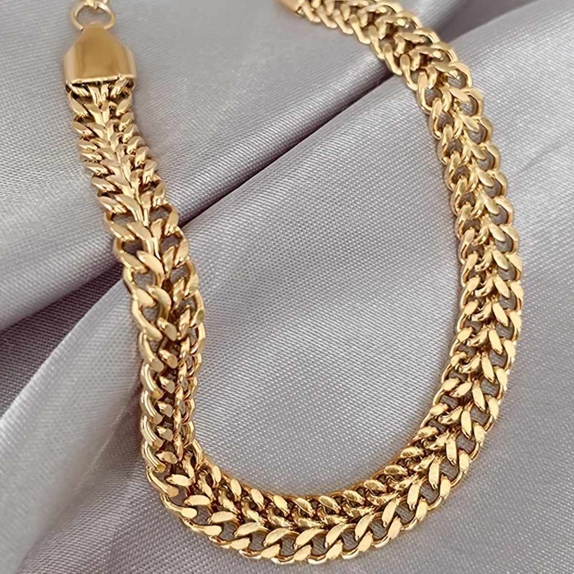 Woven Link Chain Bracelet