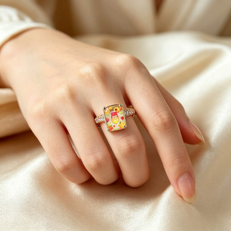 Fruit Cocktail Square Ring