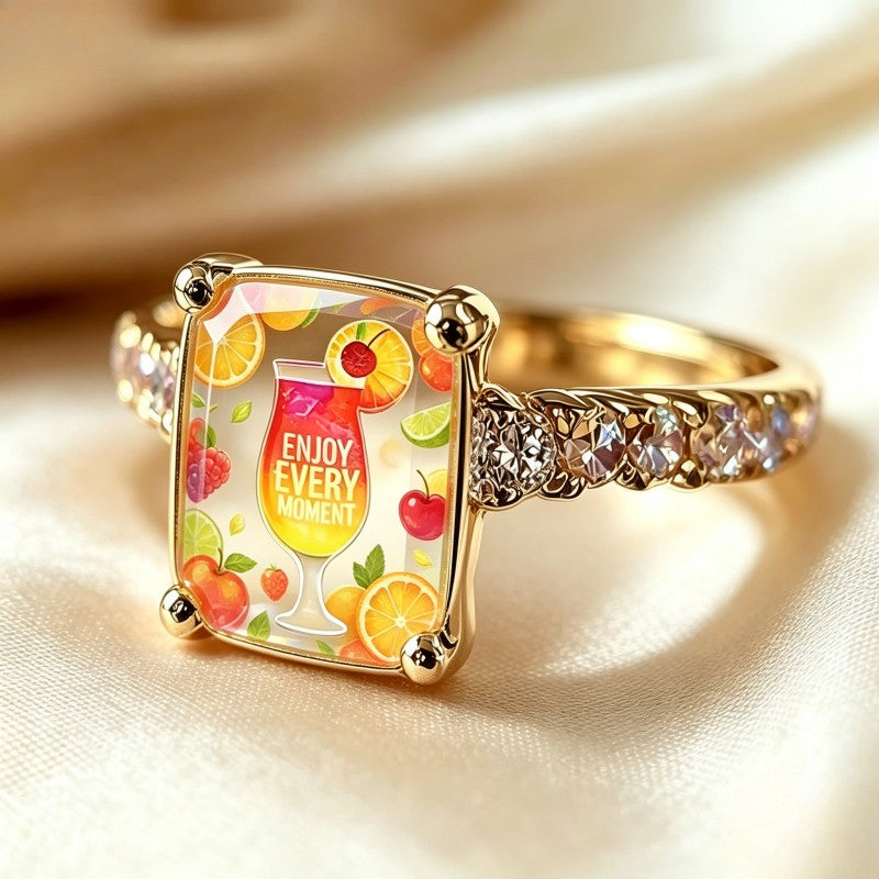 Fruit Cocktail Square Ring