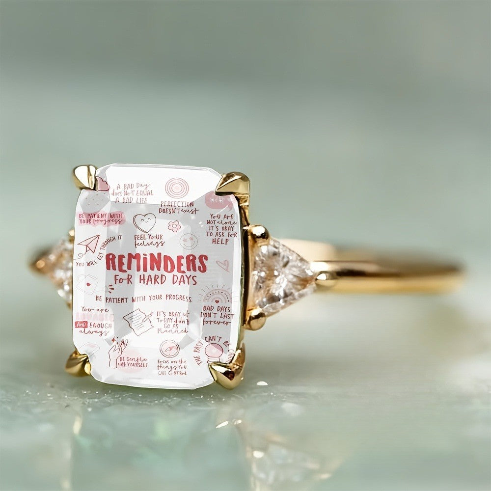 Inspirational Message Ring