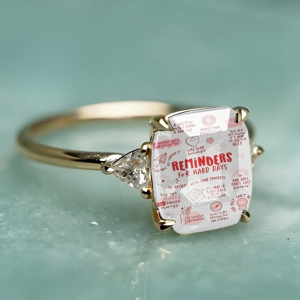 Inspirational Message Ring