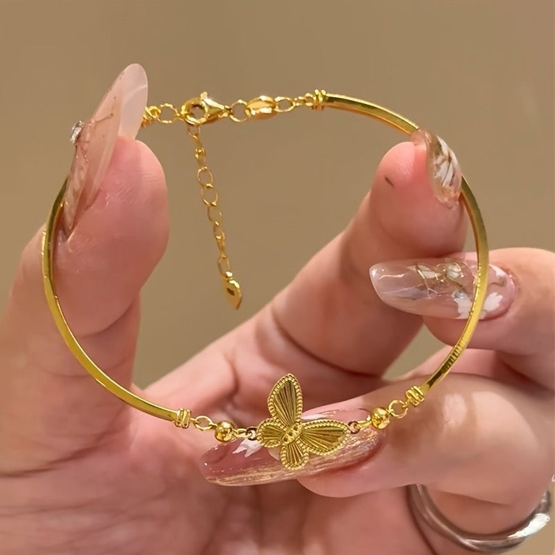 Butterfly Bangle Bracelet