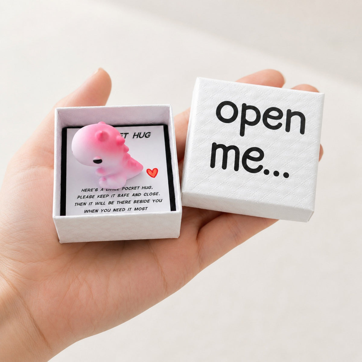 Pink Dinosaur Hug Box