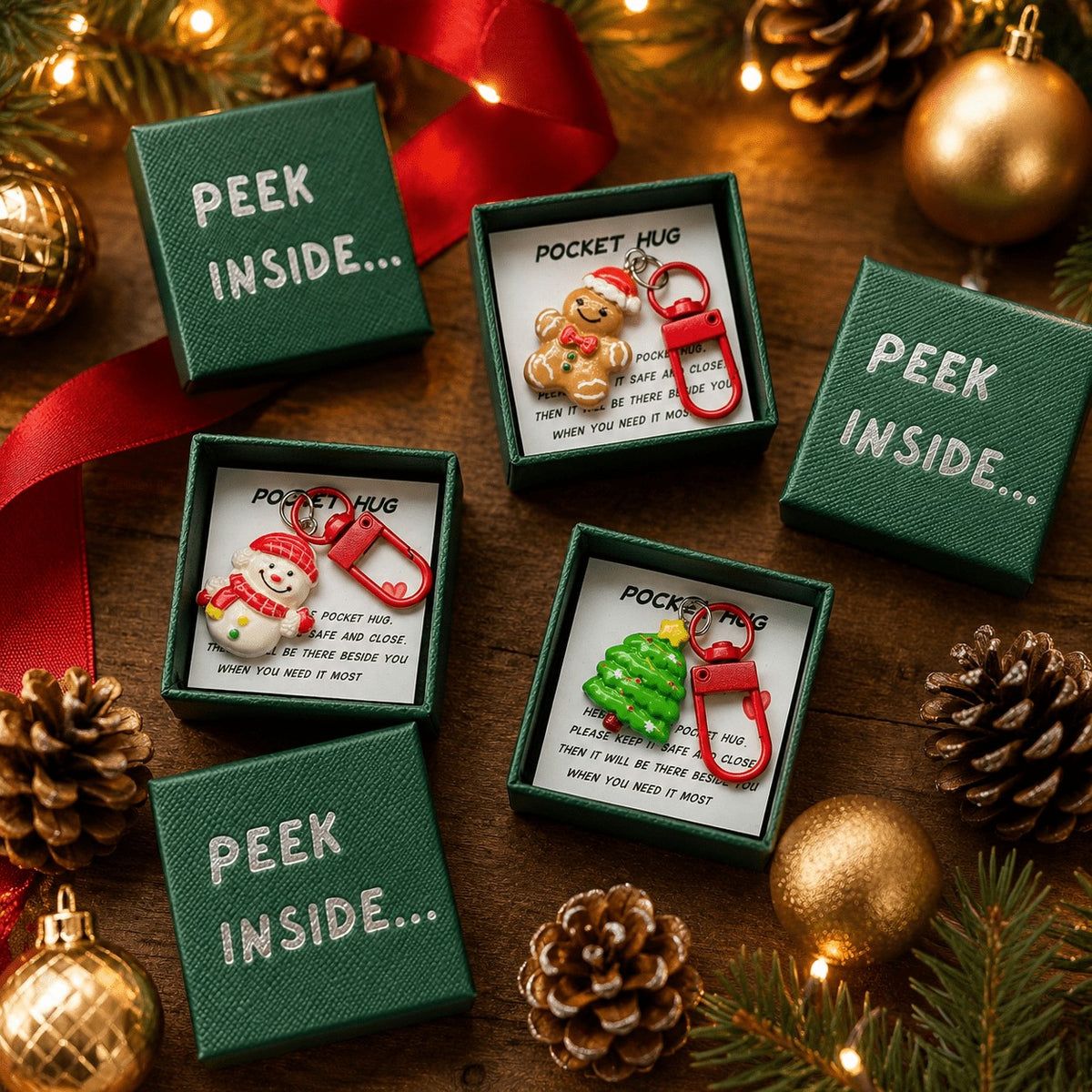 Festive Charm Keychain Set