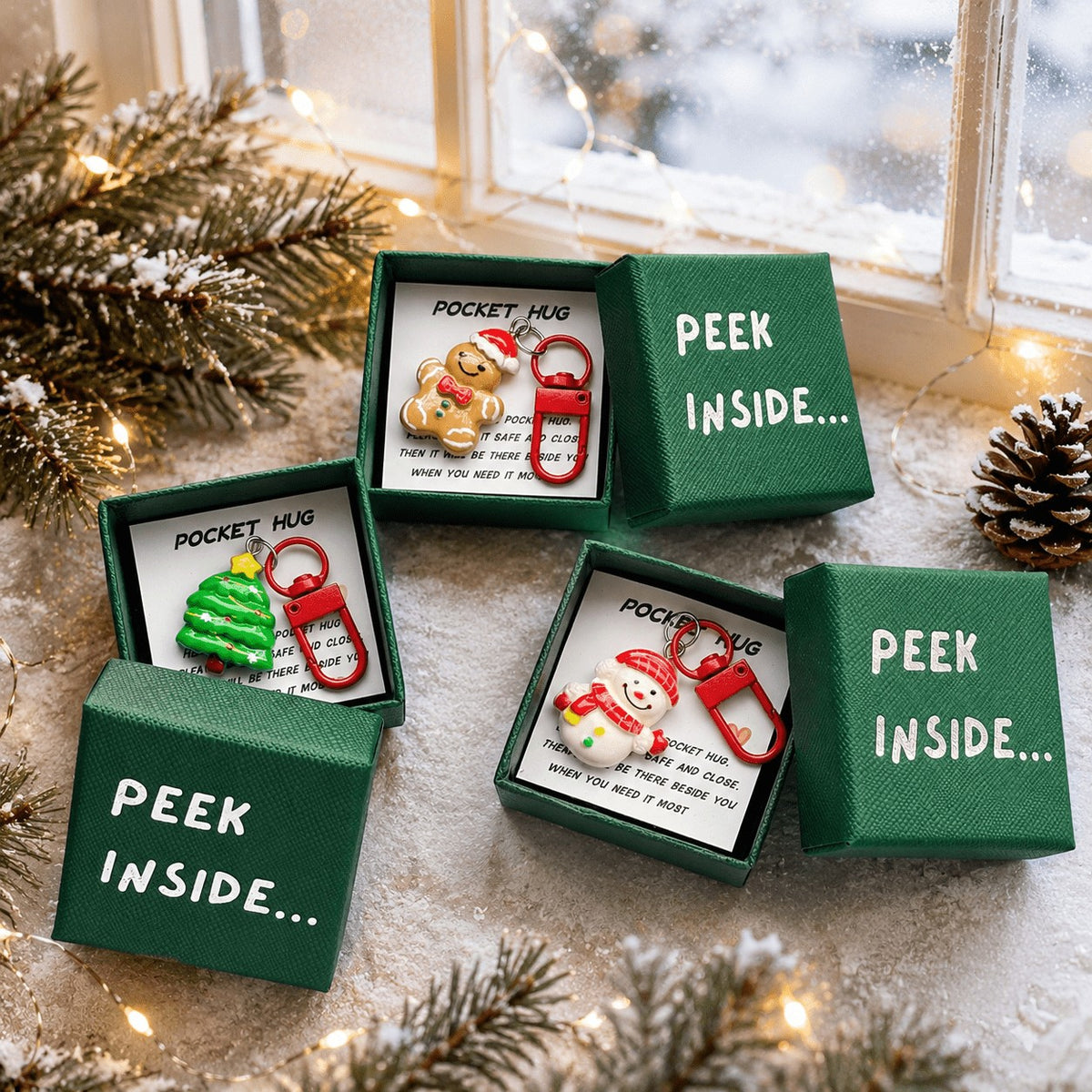Festive Charm Keychain Set