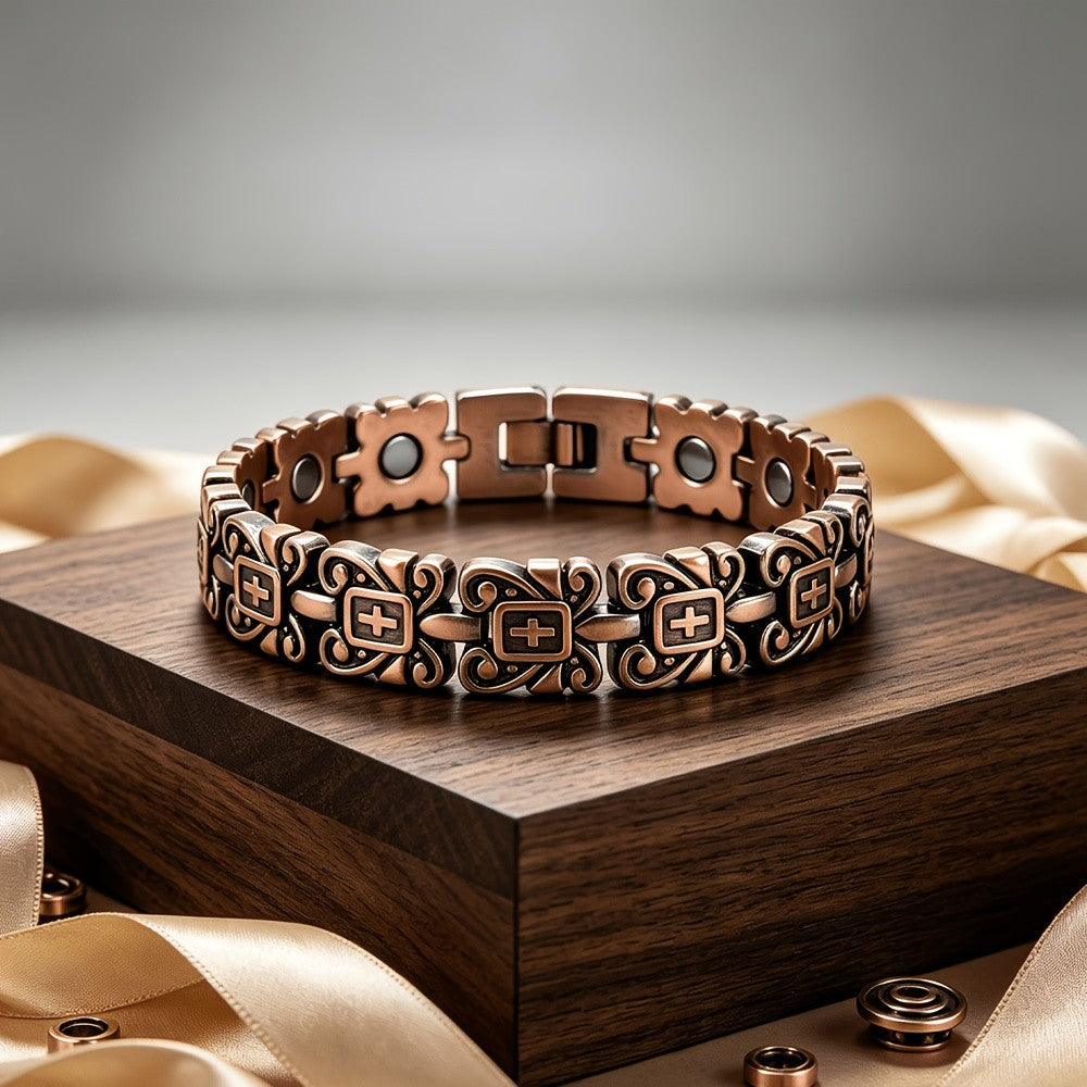 Vintage Cross Panel Bracelet