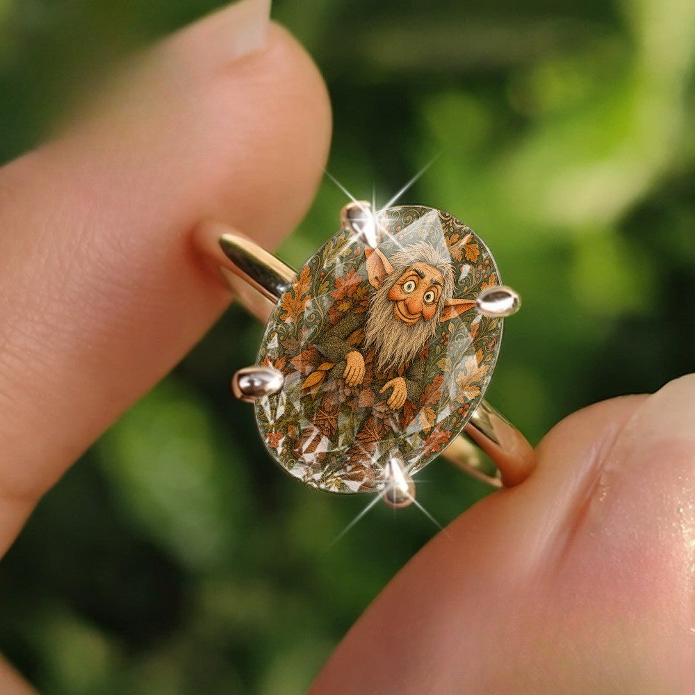 Autumn Fairy Oval Ring