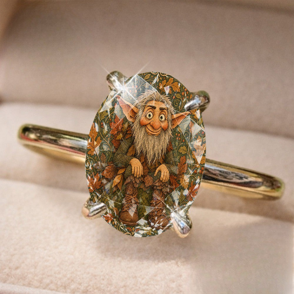 Autumn Fairy Oval Ring